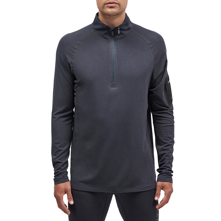 Le Bent Core 260 1/4 Zip Top - Men's Dark Cloud