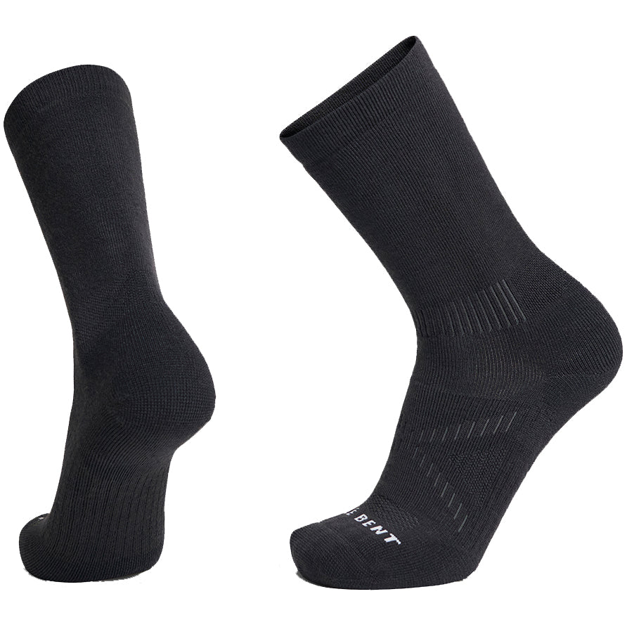 Le Bent Full Cushion Crew Hike Socks - Unisex Black