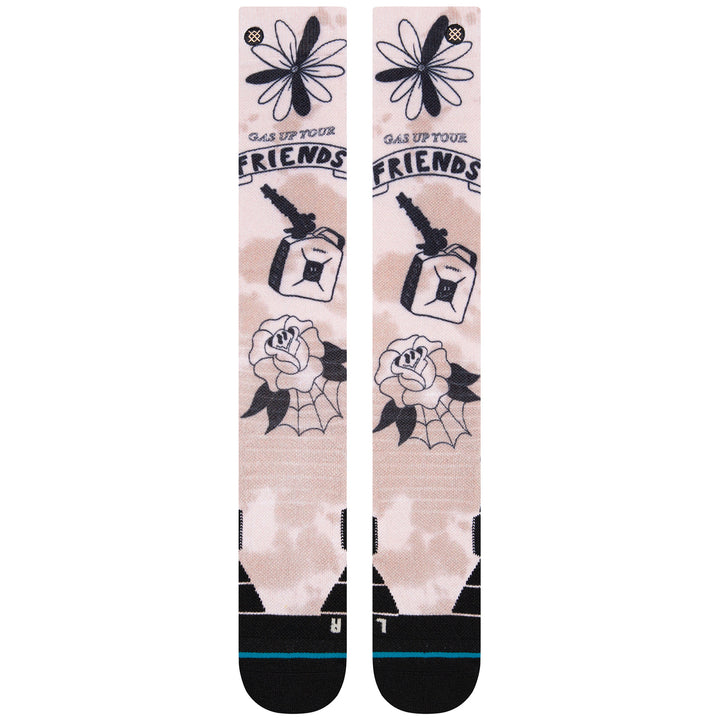 Stance Gassed Up Snow Socks Off White