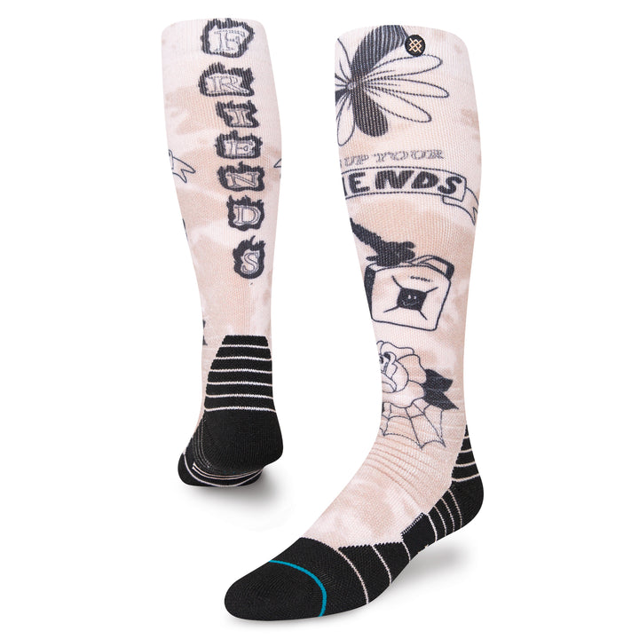 Stance Gassed Up Snow Socks Off White