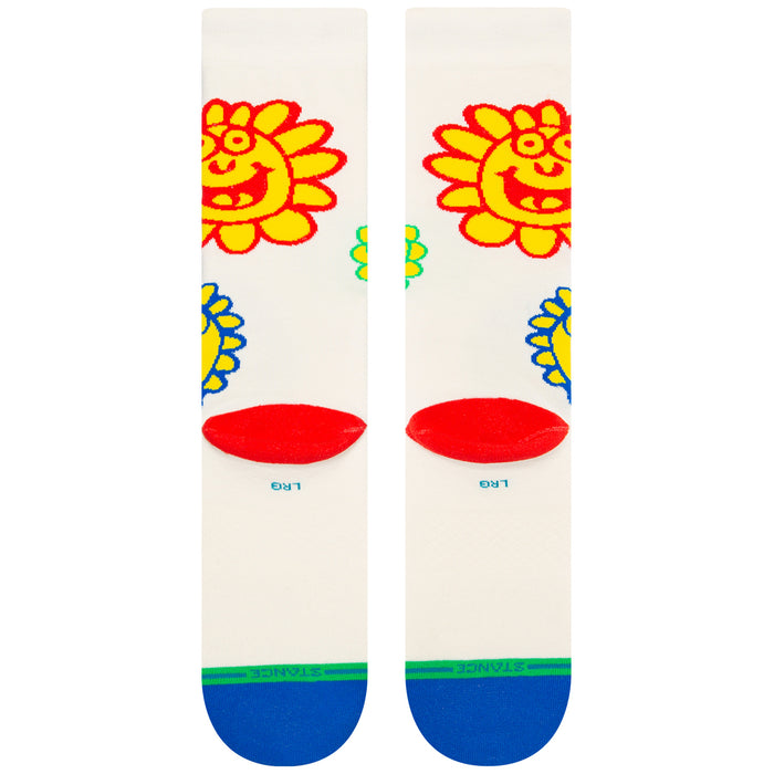 Stance Happy Fields Socks Off White