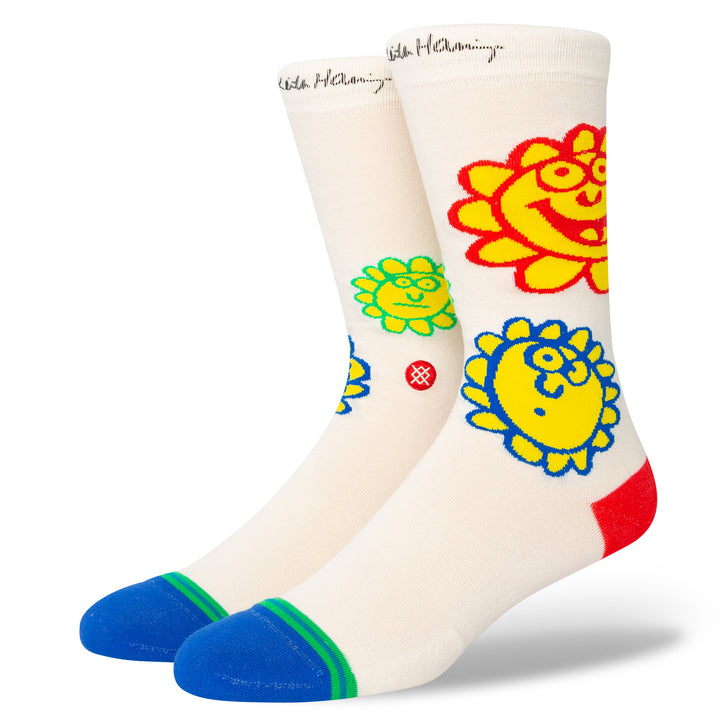 Stance Happy Fields Socks Off White