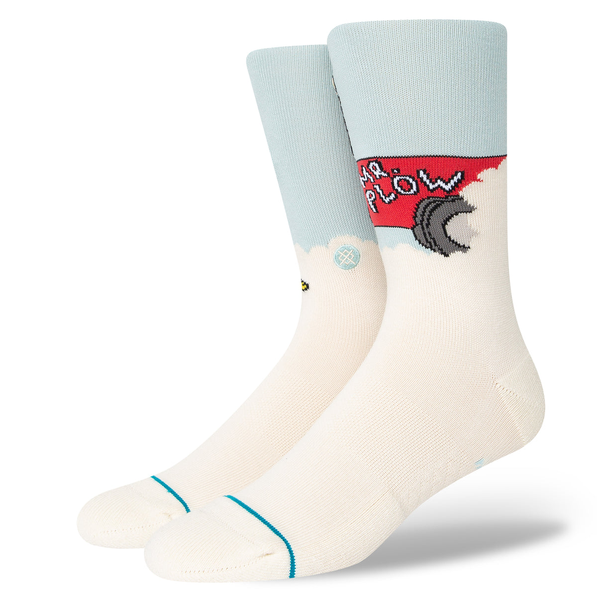Stance Mr. Plow Socks Light Blue