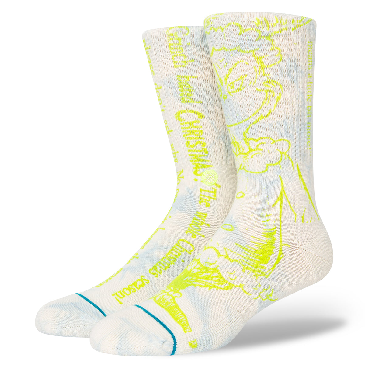 Stance Merry Grinchmas Socks Off White