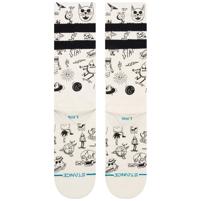 Stance Tagged Socks Off White