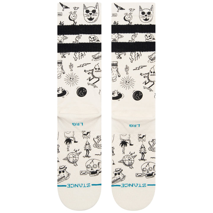 Stance Tagged Socks Off White
