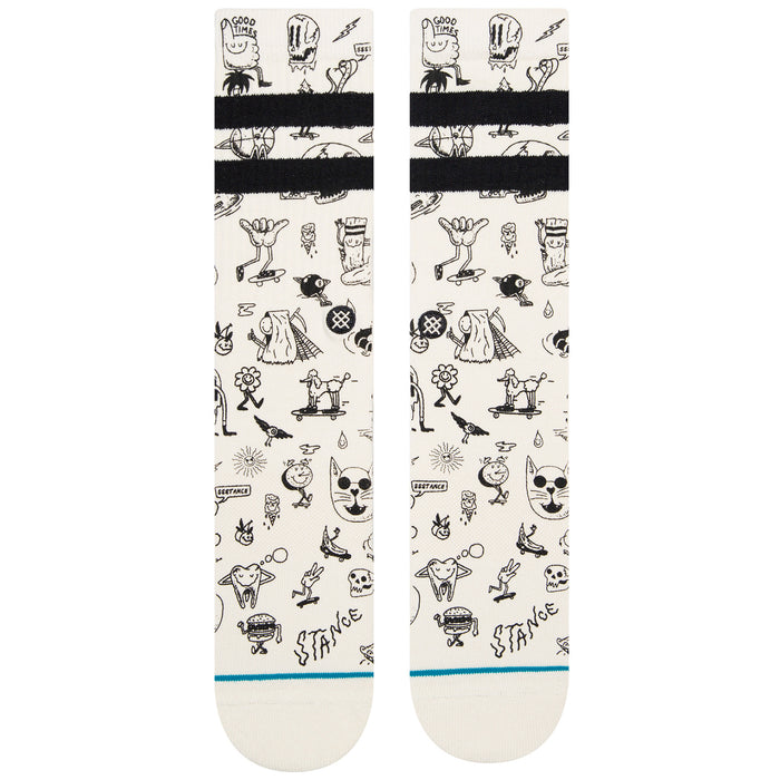 Stance Tagged Socks Off White