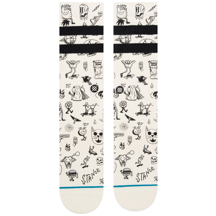 Stance Tagged Socks Off White