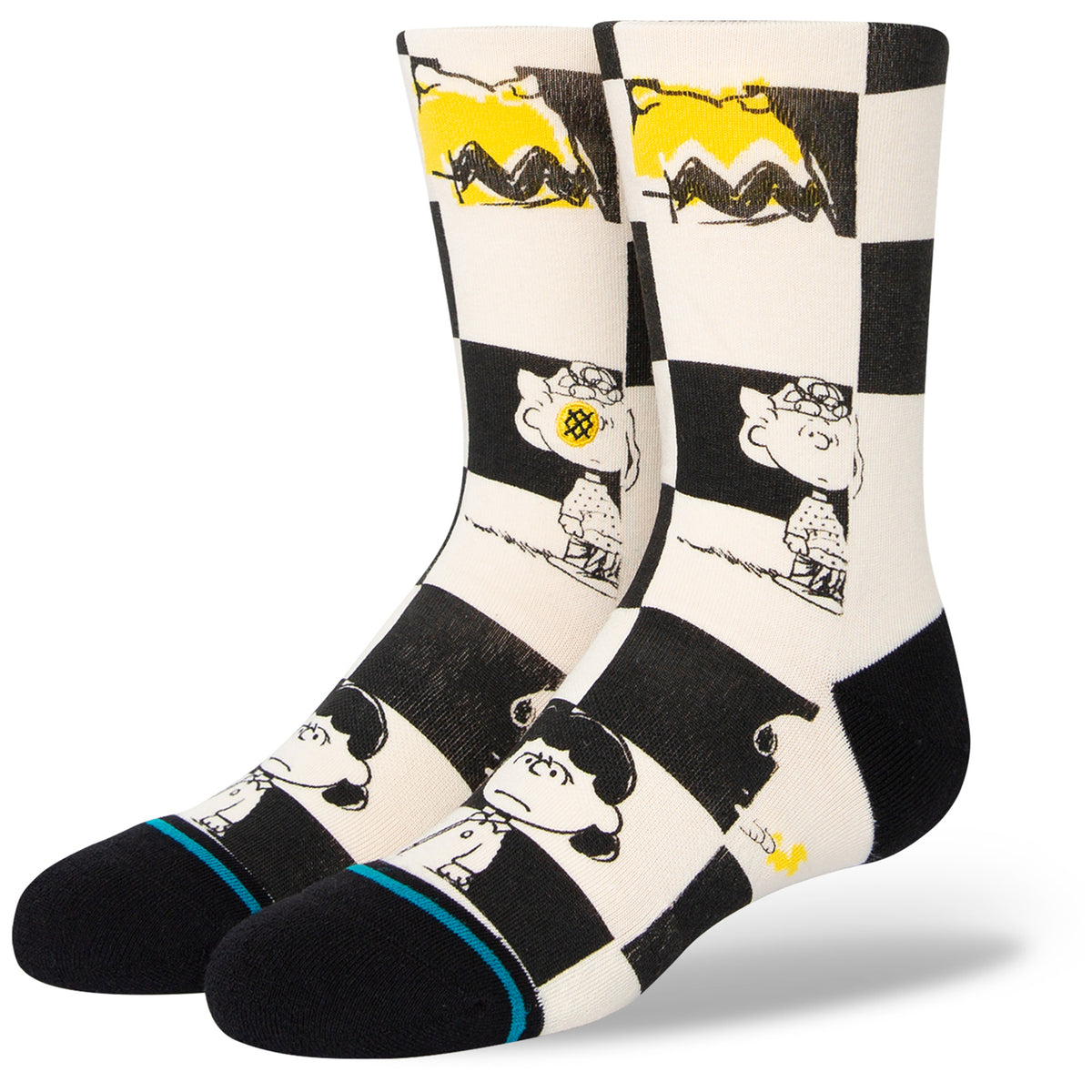 Stance Checked Socks - Kids' Black