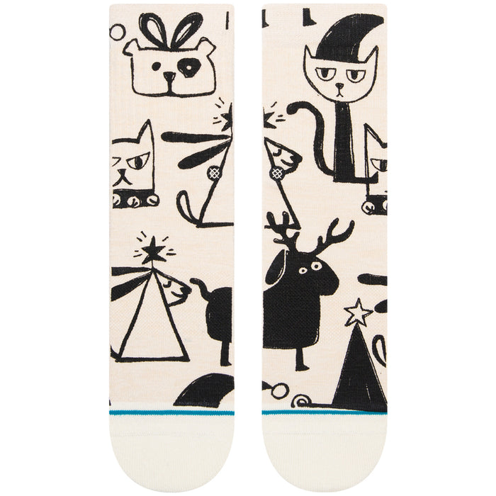 Stance Christmas Bazaar Socks - Women's Off White