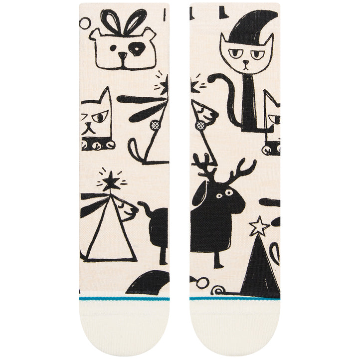 Stance Christmas Bazaar Socks - Women's Off White