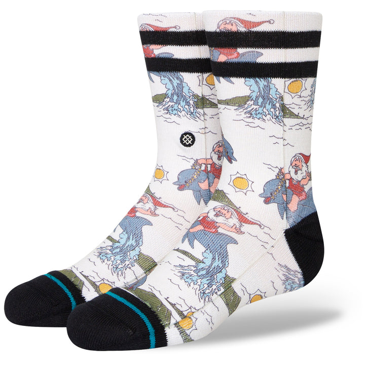 Stance Santas Wild Ride Socks - Kids' Off White