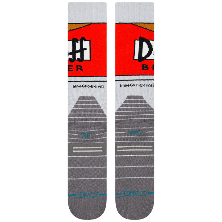 Stance Duff Beer Snow Socks Grey