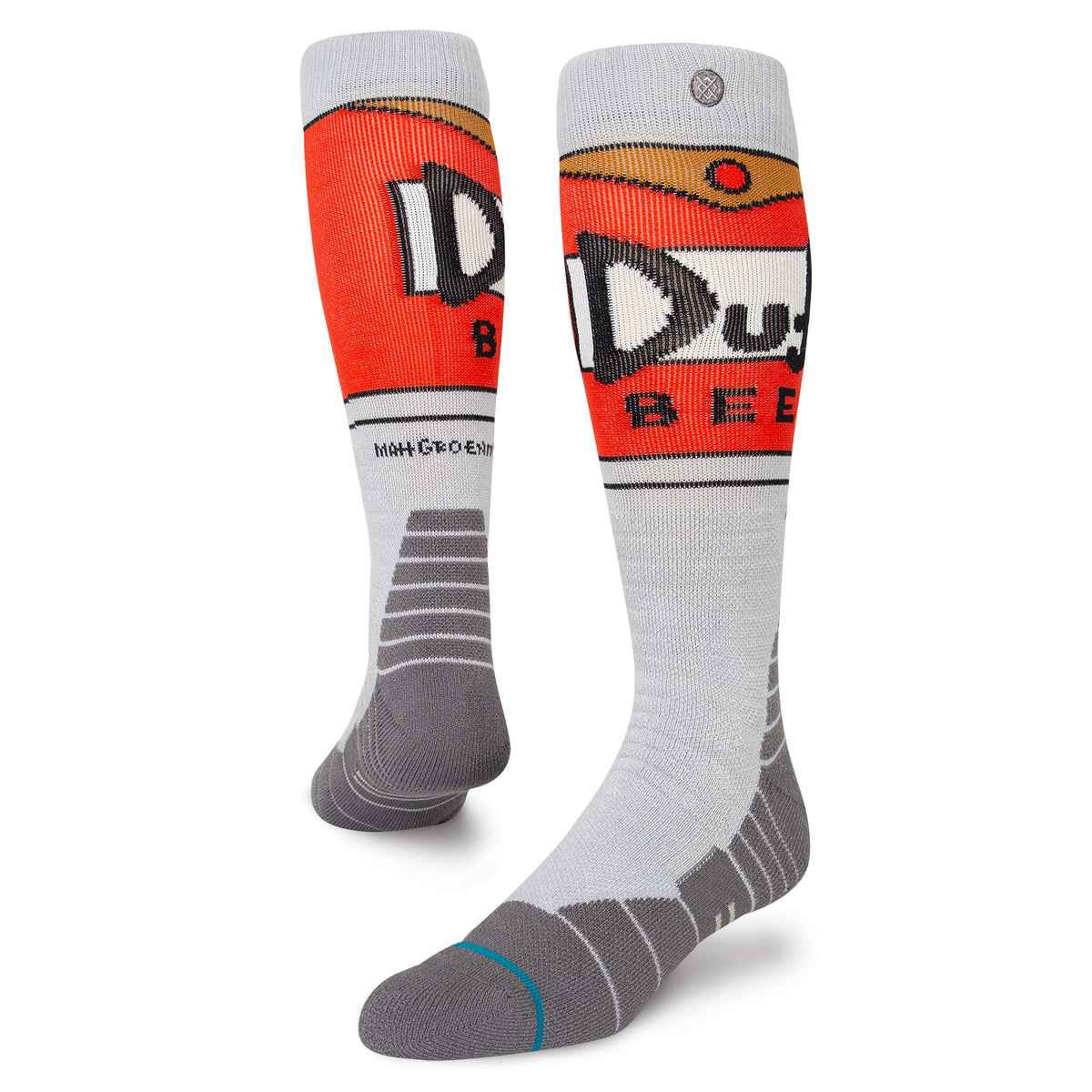 Stance Duff Beer Snow Socks Grey