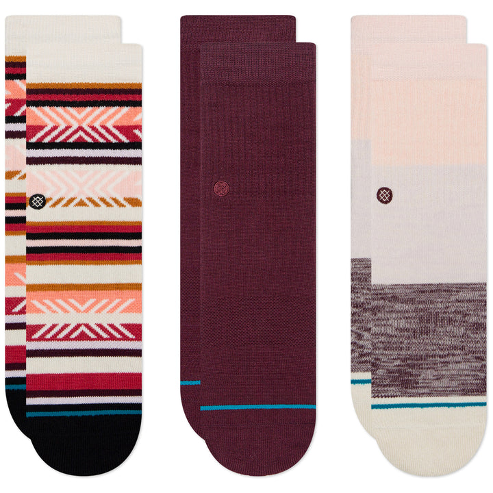 Stance Devoted 3-Pack Socks - Kids' Off White