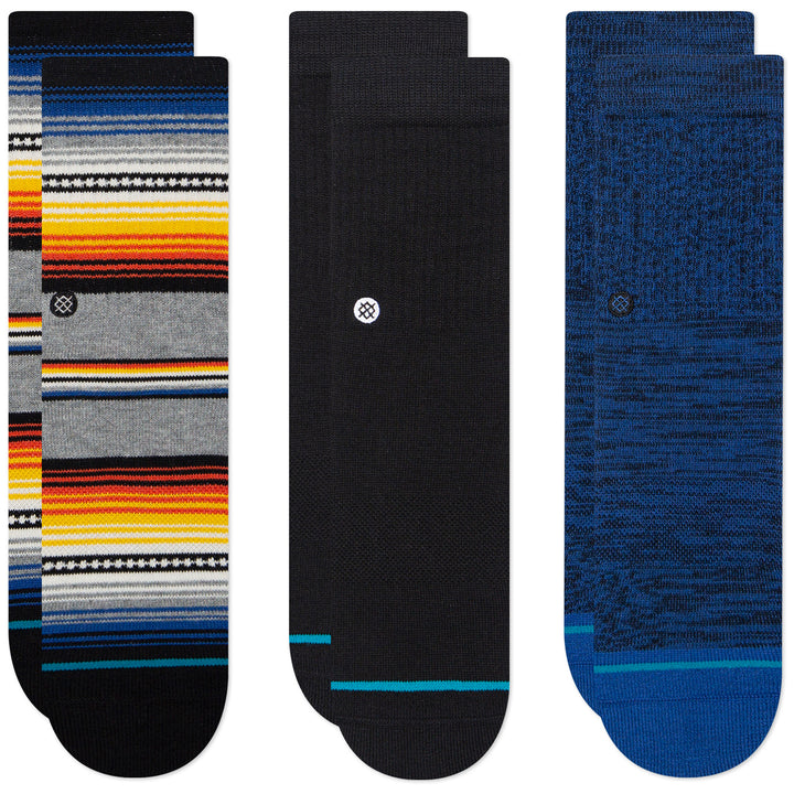 Stance Roll Out 3-Pack Socks - Kids' Black