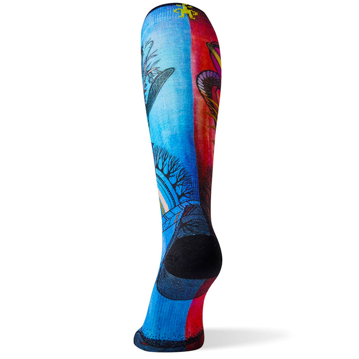 Smartwool PhD Ski Ultra Light Print Socks - Women's Multi Color