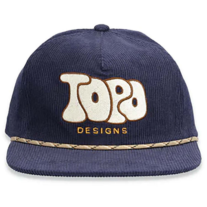 Topo Designs Bubble Corduroy Trucker Hat Navy
