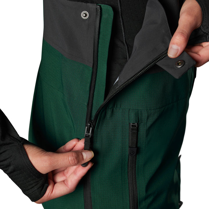 The North Face Summit Tsirku FUTURELIGHT™ Short Bib Pants - Women's Ponderosa Green/TNF Black