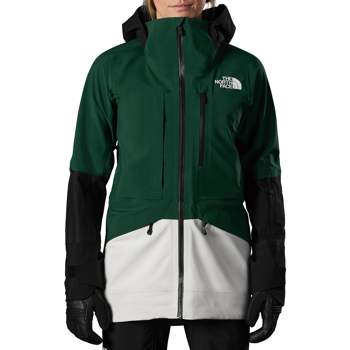 The North Face Summit Verbier FUTURELIGHT™ Jacket - Women's Ponderosa Green/Gardenia White/TNF Black