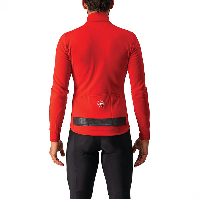 Castelli Puro 3 Full Zip Jersey Red/Black Reflex