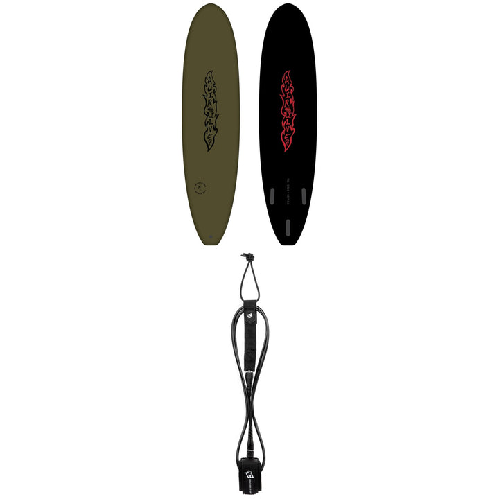 Quiksilver Soft Break 8' Surfboard + Creatures of Leisure Icon 8' Surf Leash