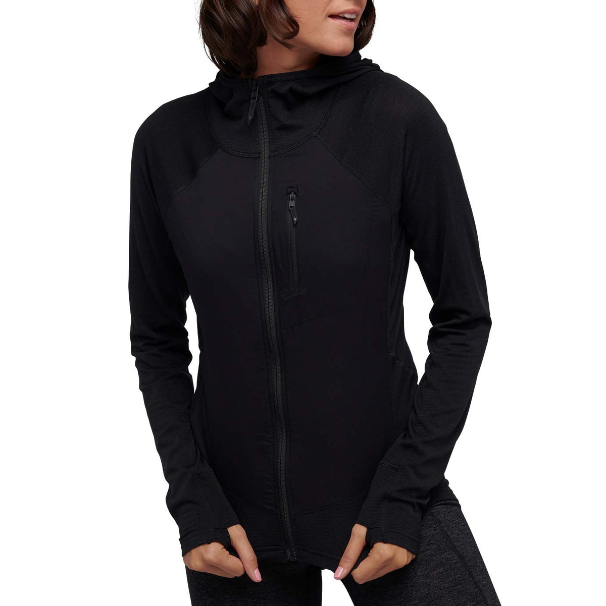 Black Diamond Coefficient LT Hybrid Hoodie - Women's Black