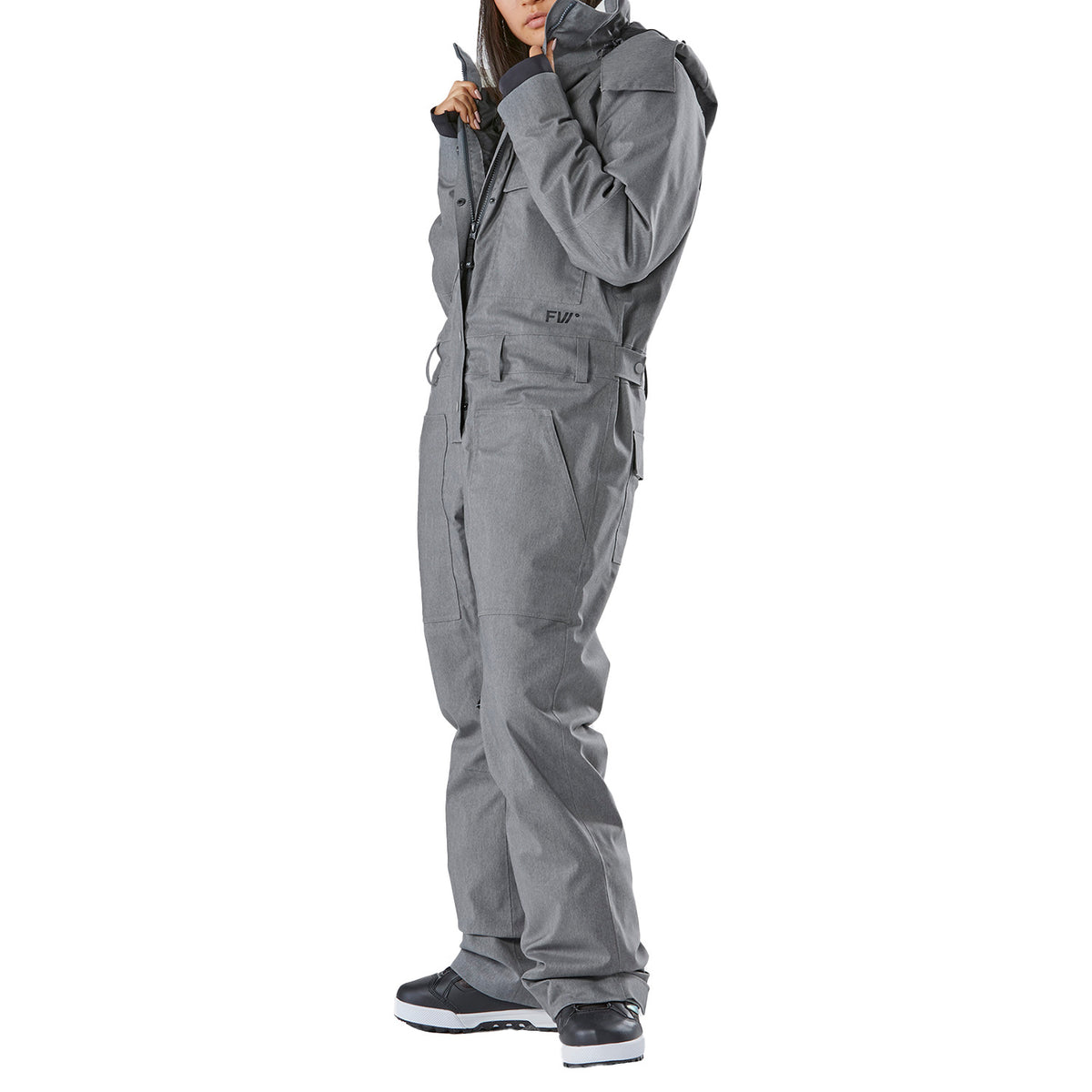 FW Catalyst 2L Insulated Denim One-Piece - Women's Grey