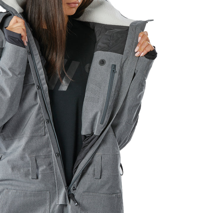 FW Catalyst 2L Insulated Denim One-Piece - Women's Grey