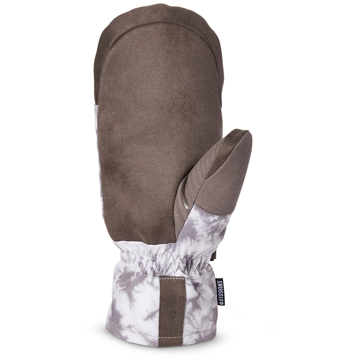Crab Grab Snuggler Mittens Grey Tie-Dye