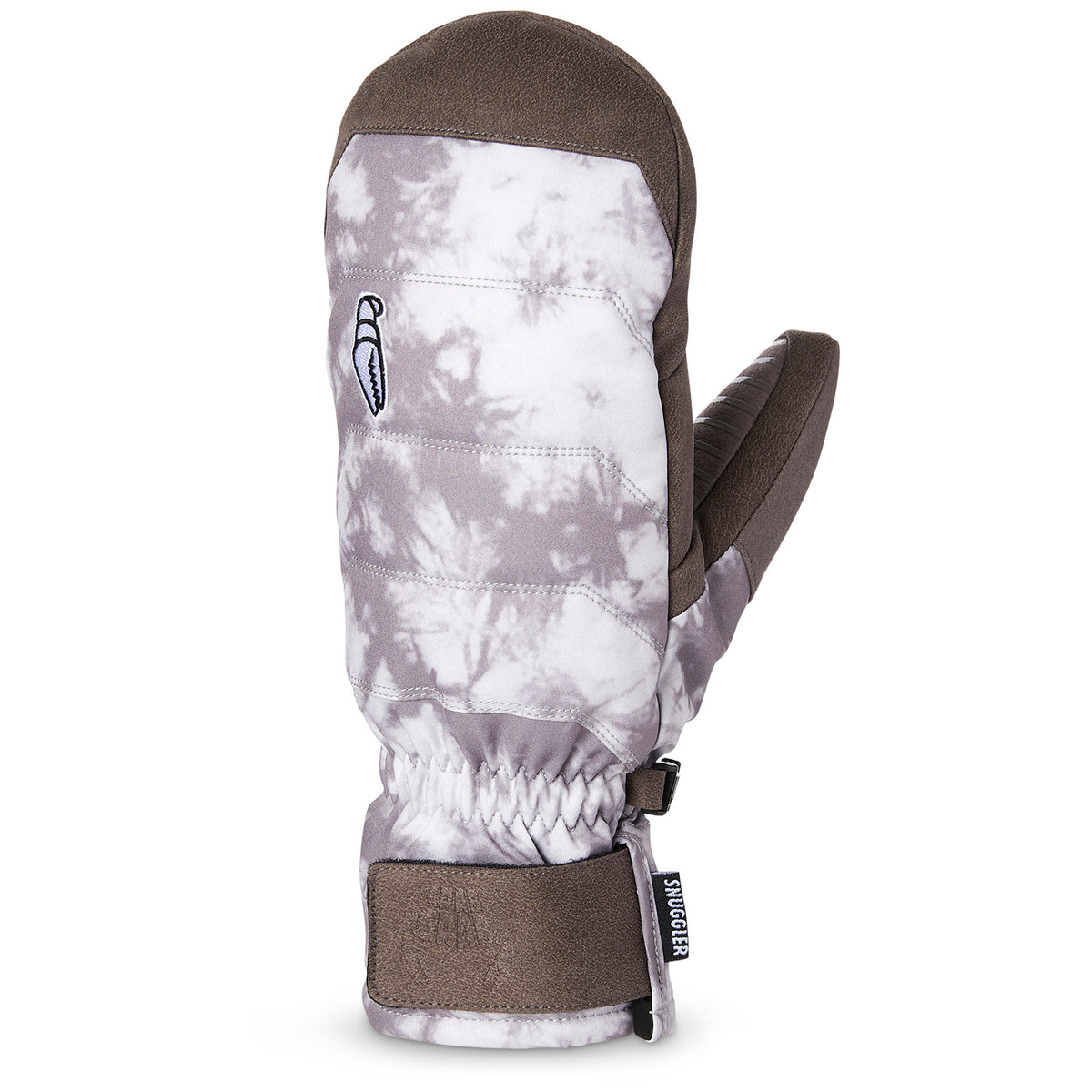 Crab Grab Snuggler Mittens Grey Tie-Dye
