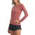 Vuori Long-Sleeve Lux Performance T-Shirt - Women's Rosewood Heather