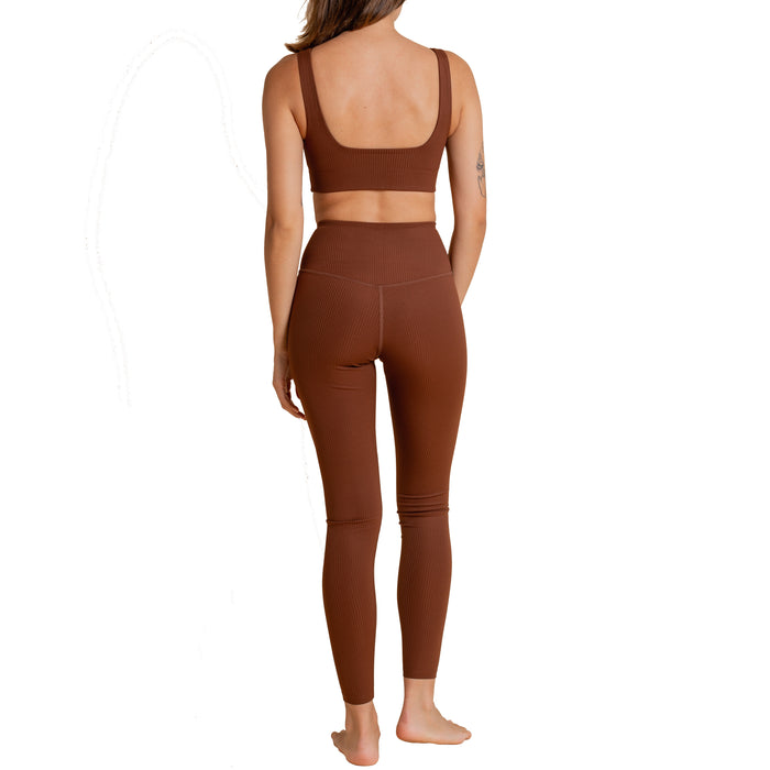 Girlfriend Collective RIB Full Length Leggings - Women's Earth