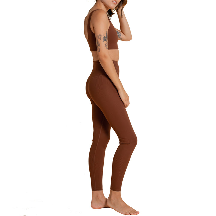 Girlfriend Collective RIB Full Length Leggings - Women's Earth
