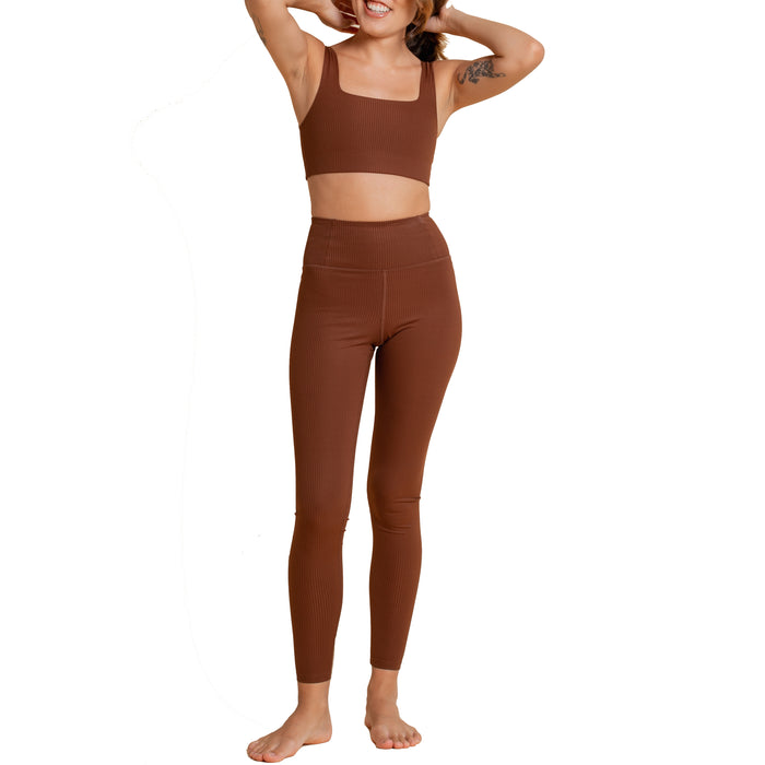 Girlfriend Collective RIB Full Length Leggings - Women's Earth