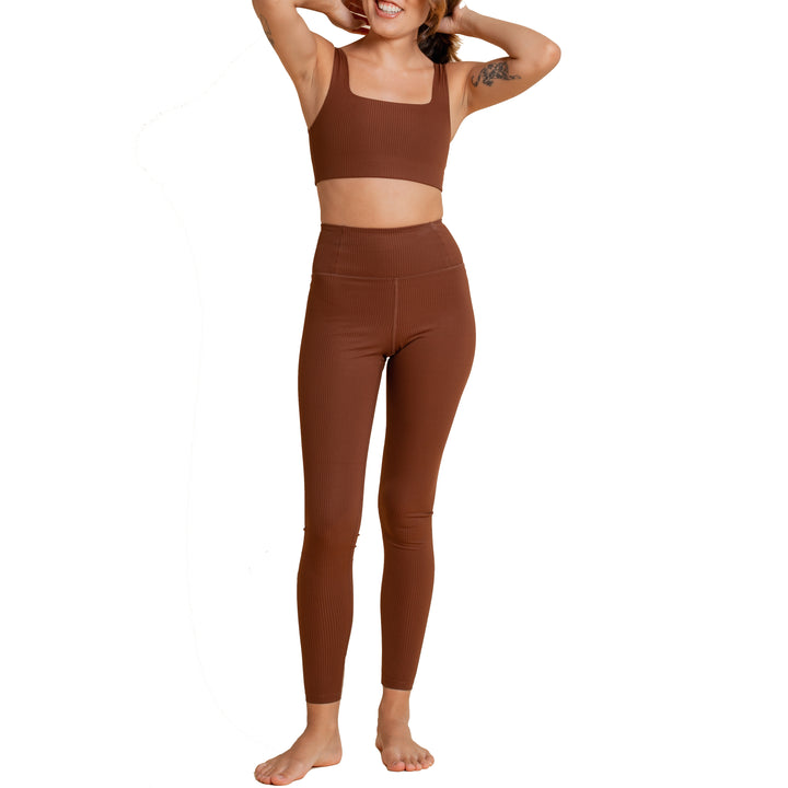 Girlfriend Collective RIB Full Length Leggings - Women's Earth