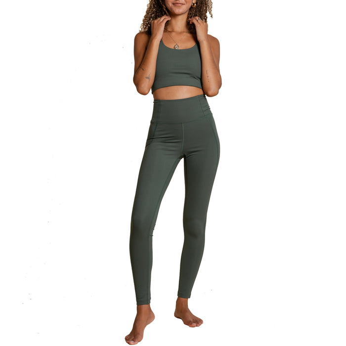 Girlfriend Collective Full Length High Rise Compressive Leggings - Women's Seaweed