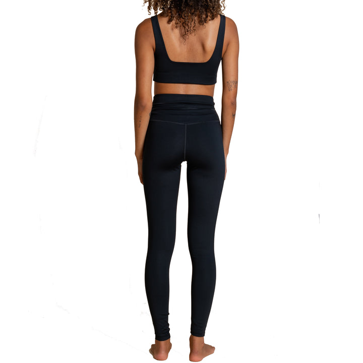 Girlfriend Collective High Rise Compressive Drawstring Leggings - Women's Black