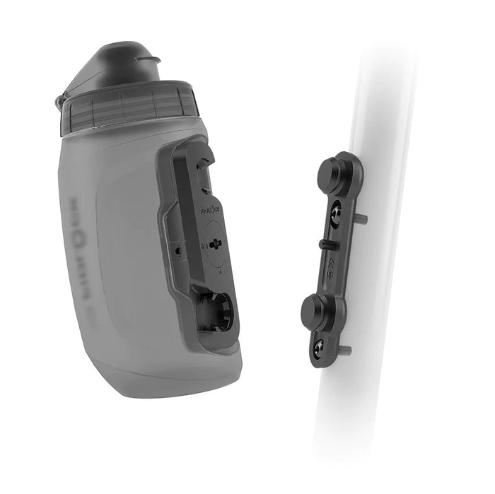 Fidlock Twist 450 15oz Water Bottle with Bike Base Smoke