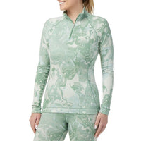 Smartwool Merino 250 Base Layer Pattern 1/4 Zip Top - Women's Jade Marble::Jade Marble