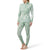Smartwool Merino 250 Base Layer Pattern 1/4 Zip Top - Women's Jade Marble