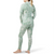 Smartwool Merino 250 Base Layer Pattern 1/4 Zip Top - Women's Jade Marble