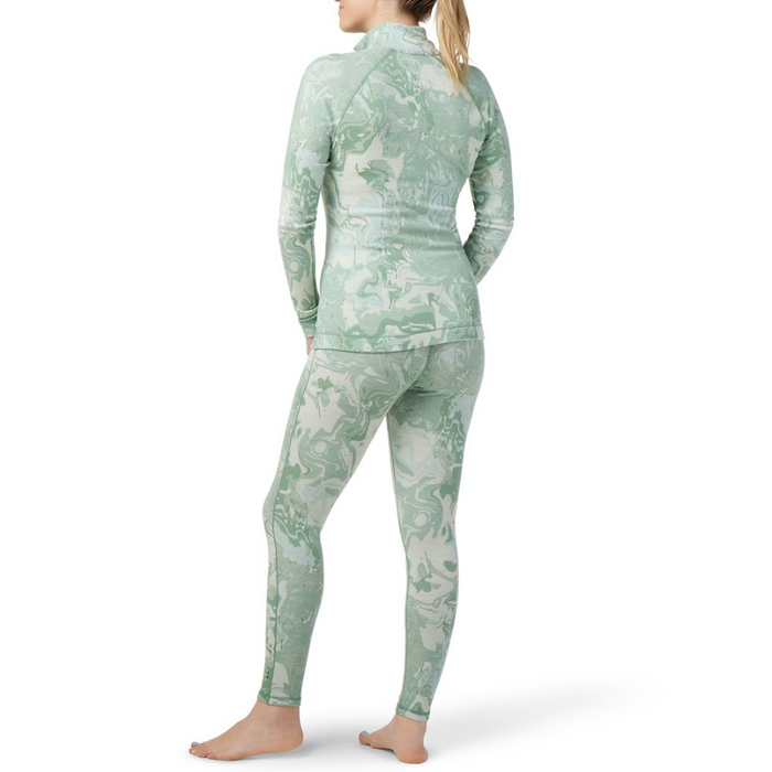 Smartwool Merino 250 Base Layer Pattern 1/4 Zip Top - Women's Jade Marble