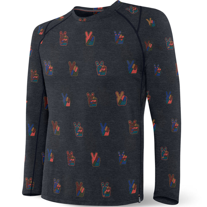 Saxx Roast Master Mid-Weight Top - Men's Eco Peace/Navy