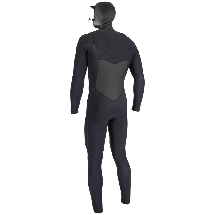 O'Neill 5.5/4 Psycho Tech Chest Zip Hooded Wetsuit Black/Black