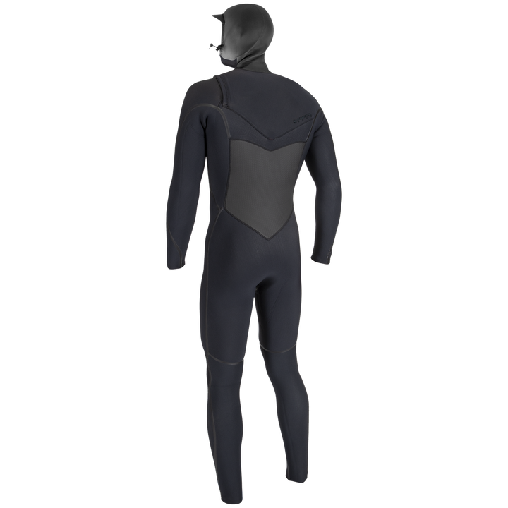 O'Neill 5.5/4 Psycho Tech Chest Zip Hooded Wetsuit Black/Black