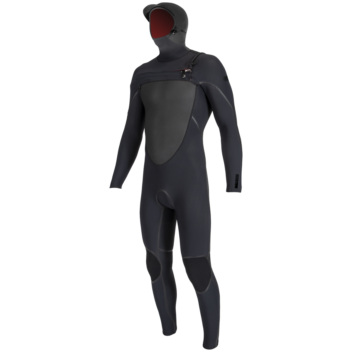 O'Neill 5.5/4 Psycho Tech Chest Zip Hooded Wetsuit Black/Black
