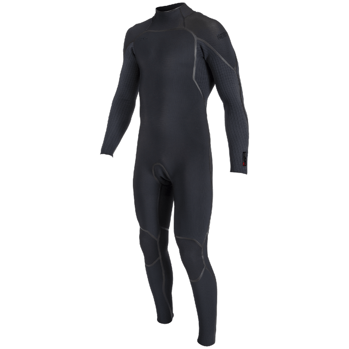O'Neill 4/3+ Hyperfreak Fire Back Zip Wetsuit Black/Black