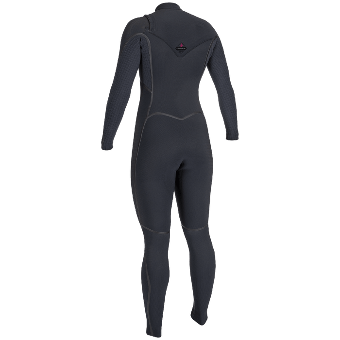 O'Neill 4/3+ Hyperfreak Fire Chest Zip Wetsuit - Women's Black/Black