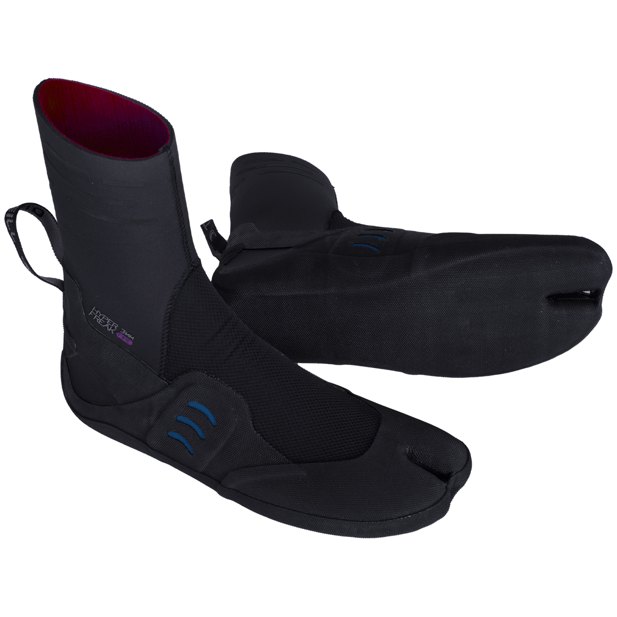 O'Neill 3mm Hyperfreak Fire Split Toe Wetsuit Boots - Women's Black/Tidepool